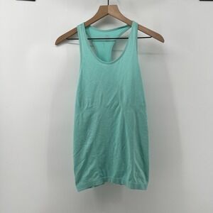 Zyia Women S‎ Seamless Racerback Copper Charged Tank Top Turquoise Blue Athletic